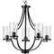 Progress Lighting Lassiter Collection Five-Light Matte Black Chandelier P400197-031 - alternate 1